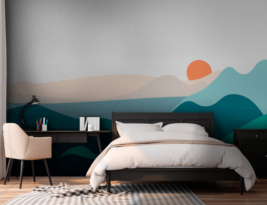 u73957pir2 1024x788 - Landschap met bergen en een zonsondergang - tegory