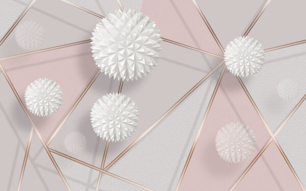 Wit en roze geometrisch ontwerp Wit en roze geometrisch ontwerp