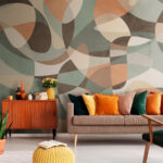 Fotobehang Kleurrijk patroon op een oppervlak