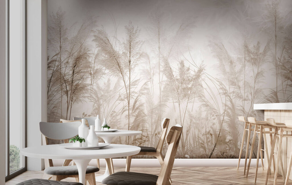 Field of grass with flowers