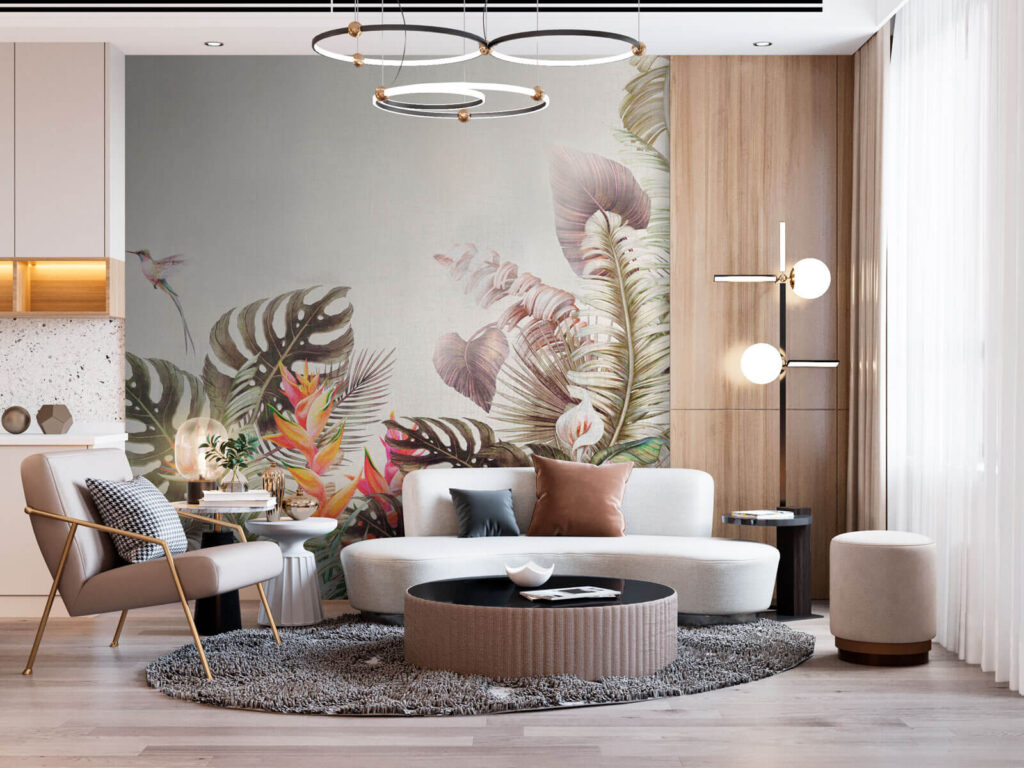 u73990pig2 1024x768 - Levendig tropisch gebladerte en bloemen - tegory