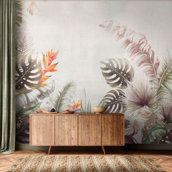 Levendig tropisch gebladerte en bloemen u73990pih1 600x600 - Levendig tropisch gebladerte en bloemen - tegory