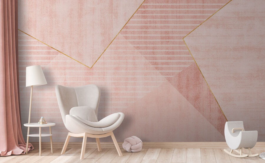 Blozende tinten in geometrische harmonie