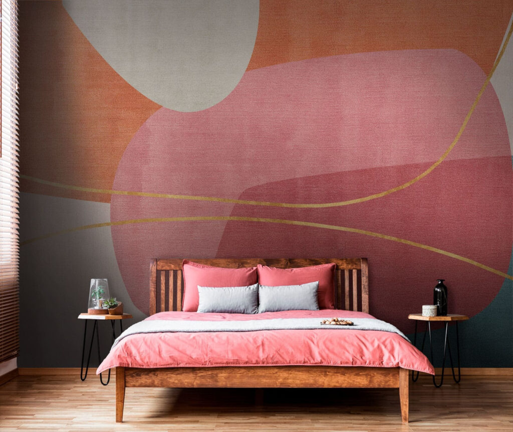 Abstract harmony in soft, pastel hues