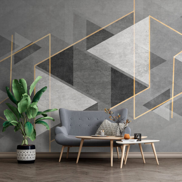 Grijs en wit geometrisch ontwerp Grijs en wit geometrisch ontwerp
