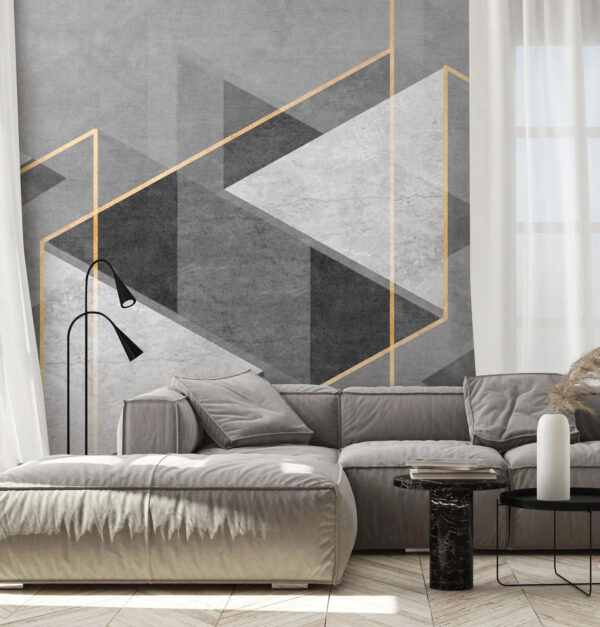 Grijs en wit geometrisch ontwerp Grijs en wit geometrisch ontwerp