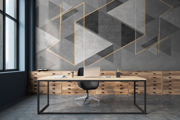 Grijs en wit geometrisch ontwerp Grijs en wit geometrisch ontwerp