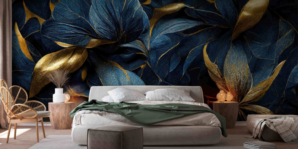 Elegant leaves in vibrant hues