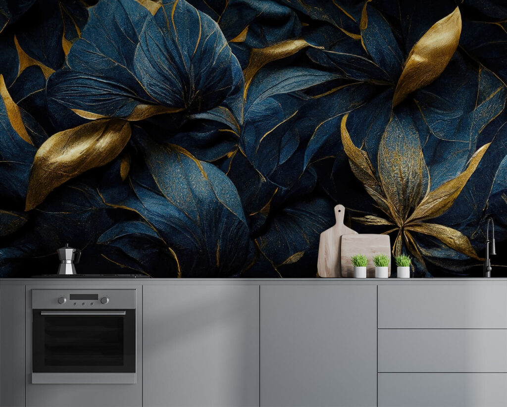 Elegant leaves in vibrant hues