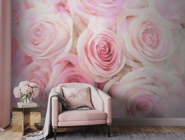 Groep roze rozen Groep roze rozen