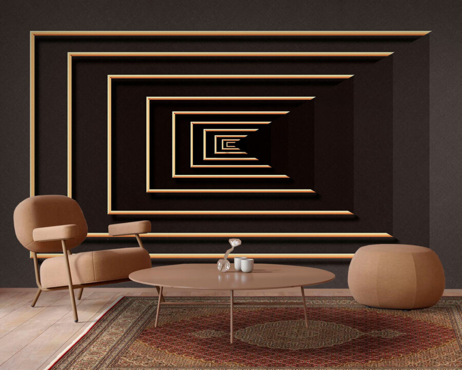 Oneindige spiraal in elegante tinten.