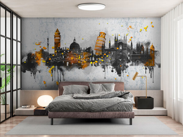 Schilderij van een stad u74881pib1m 600x450 - Schilderij van een stad