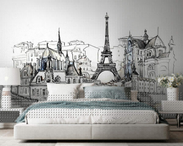 Drawing of a city Drawing of a city