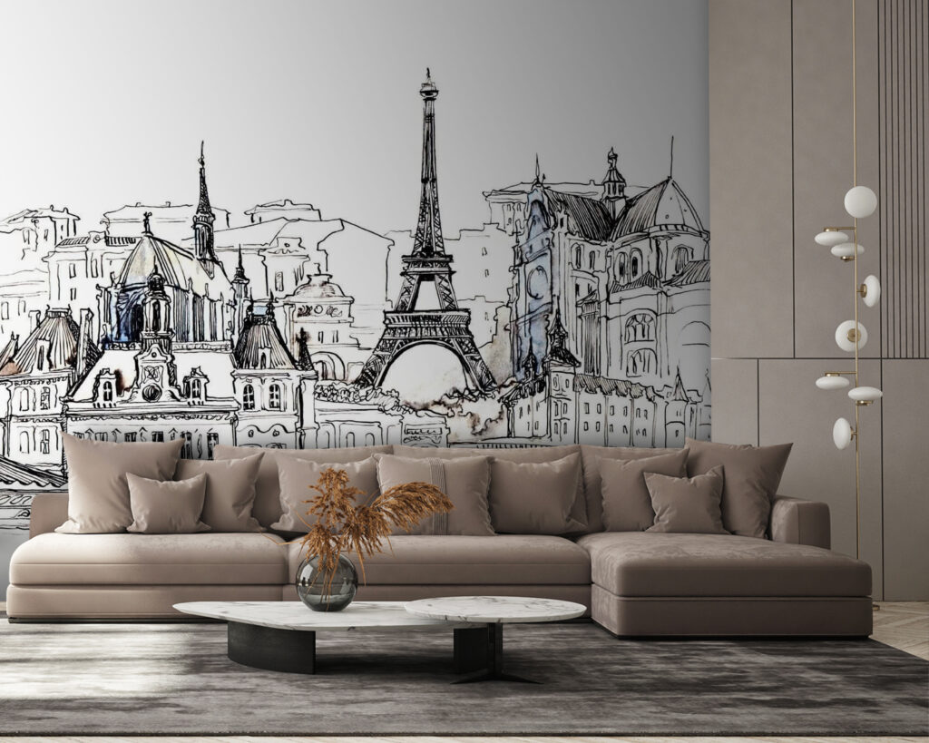 Drawing of a city Drawing of a city