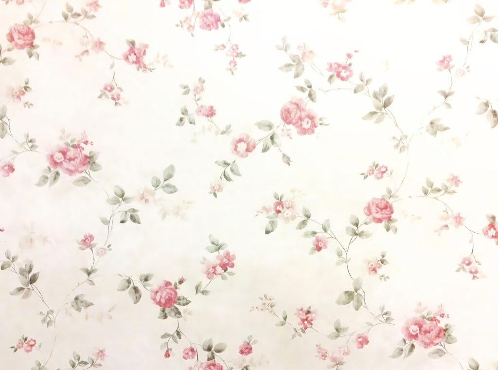 Bloemenpatroon op een muur Bloemenpatroon op een muur