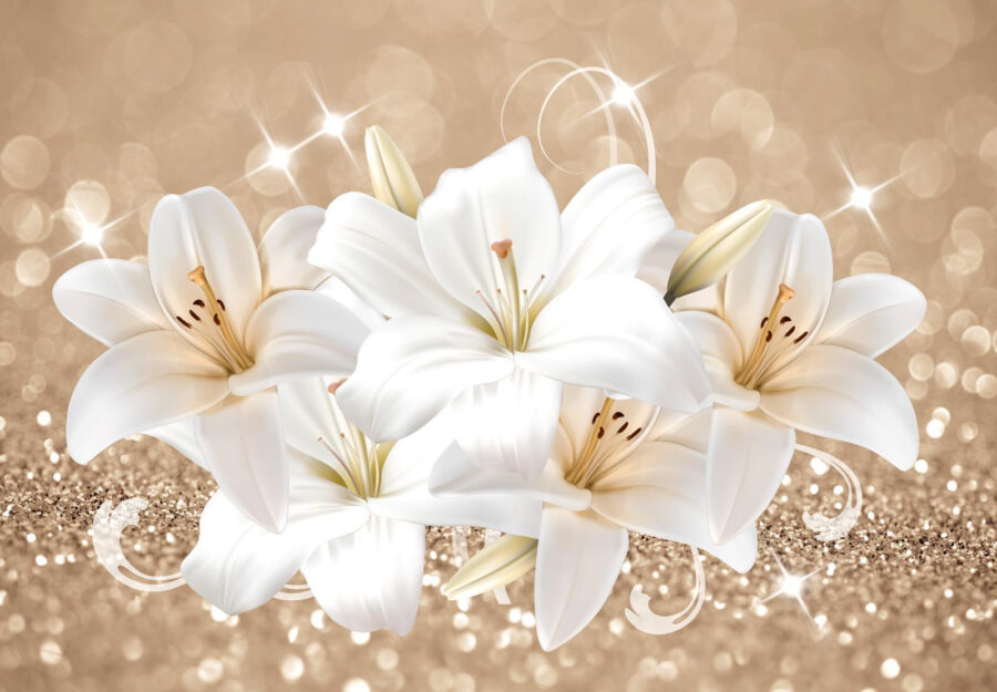 Groep witte bloemen