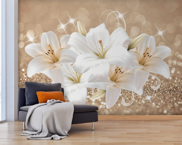 Groep witte bloemen Groep witte bloemen
