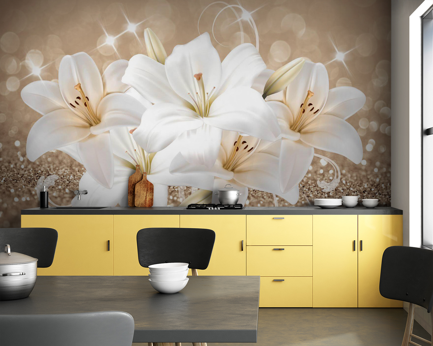 Groep witte bloemen u77997pik83m - Groep witte bloemen - tegory