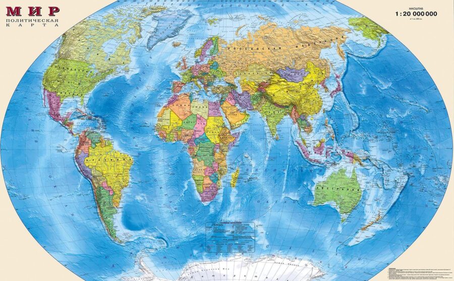 Kaart van de wereld