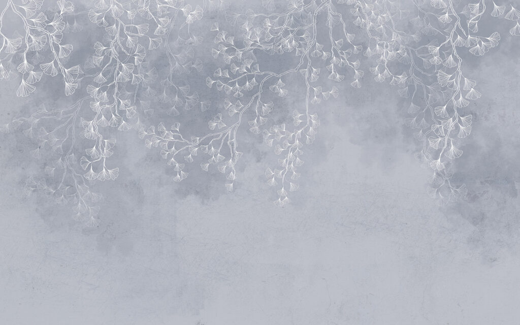 Witte bloemen op een grijze achtergrond Witte bloemen op een grijze achtergrond