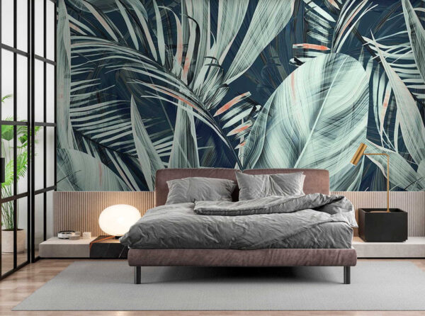 Tropisch gebladerte in serene kleuren Tropisch gebladerte in serene kleuren