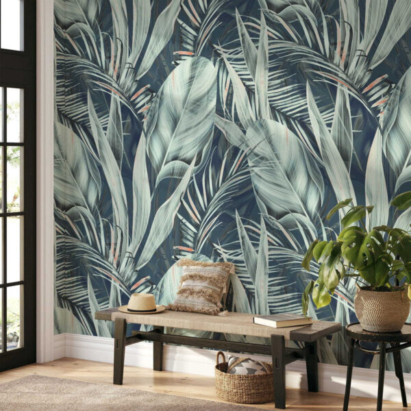 Tropisch gebladerte in serene kleuren Tropisch gebladerte in serene kleuren