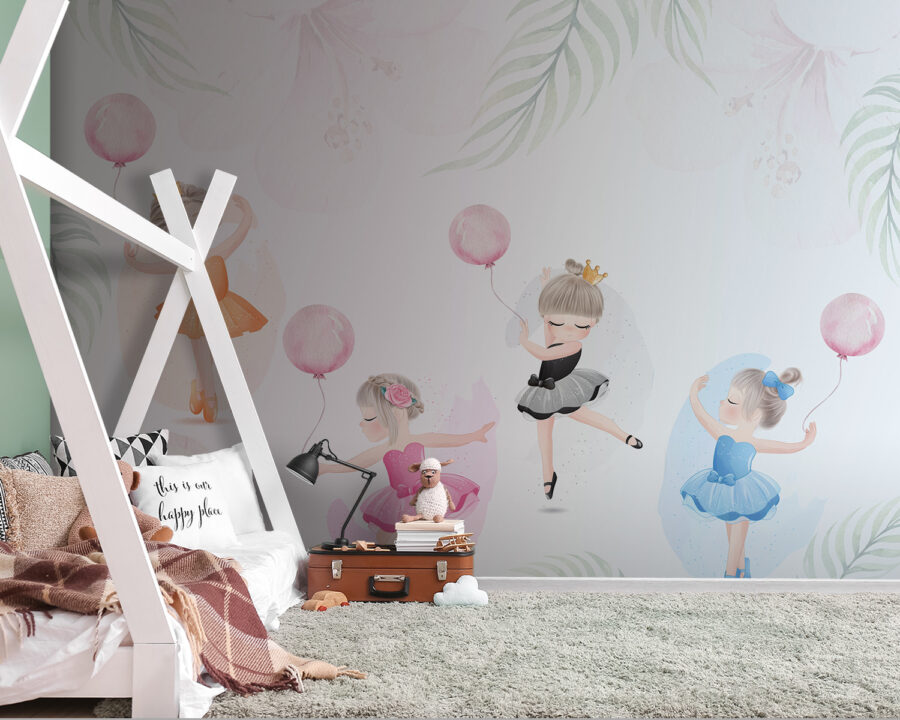 Groep meisjes in tutu-jurken