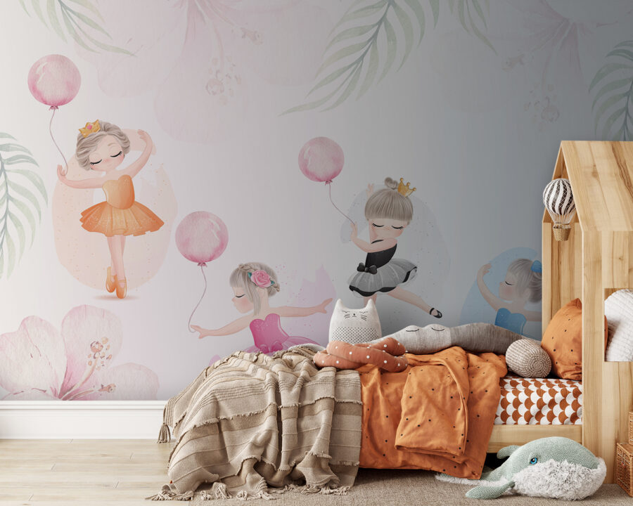 Groep meisjes in tutu-jurken