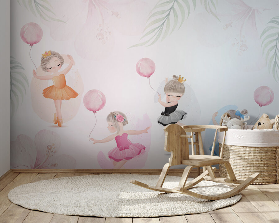Groep meisjes in tutu-jurken