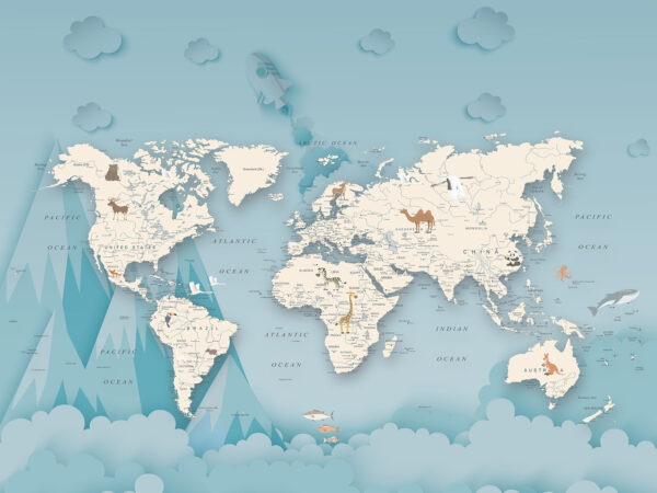 Kaart van de wereld Kaart van de wereld