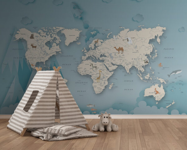 Kaart van de wereld Kaart van de wereld