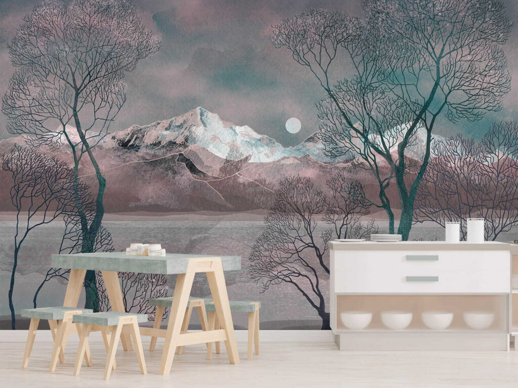 Landschap met bomen en bergen u80027pik1 1024x768 - Landschap met bomen en bergen - tegory