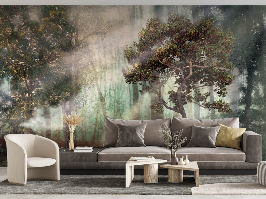 Mistig bos met bomen en mist u80281pig2 1024x768 - Mistig bos met bomen en mist - tegory