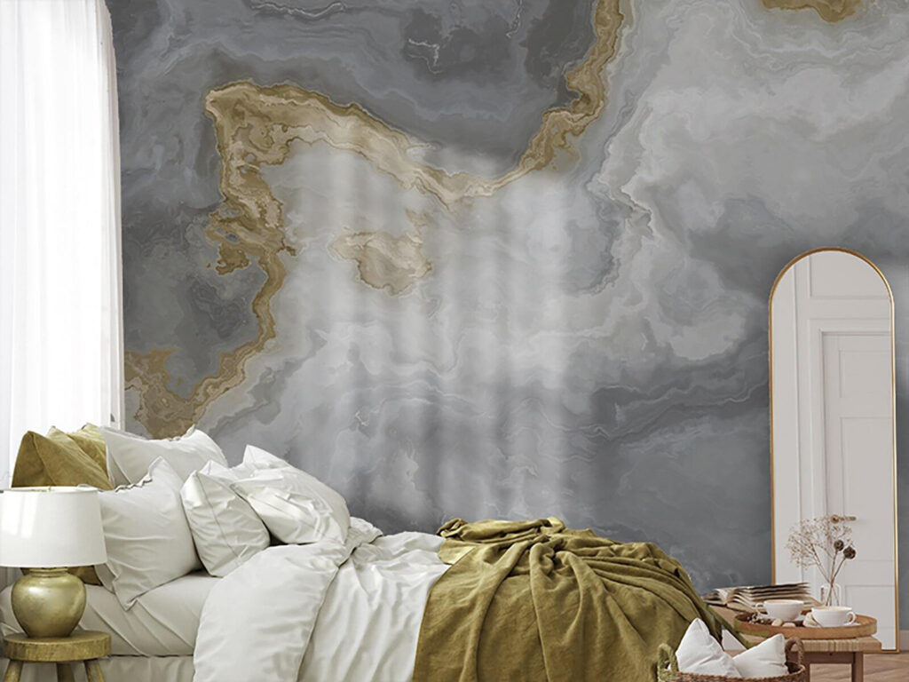 Abstract waves of neutral tones