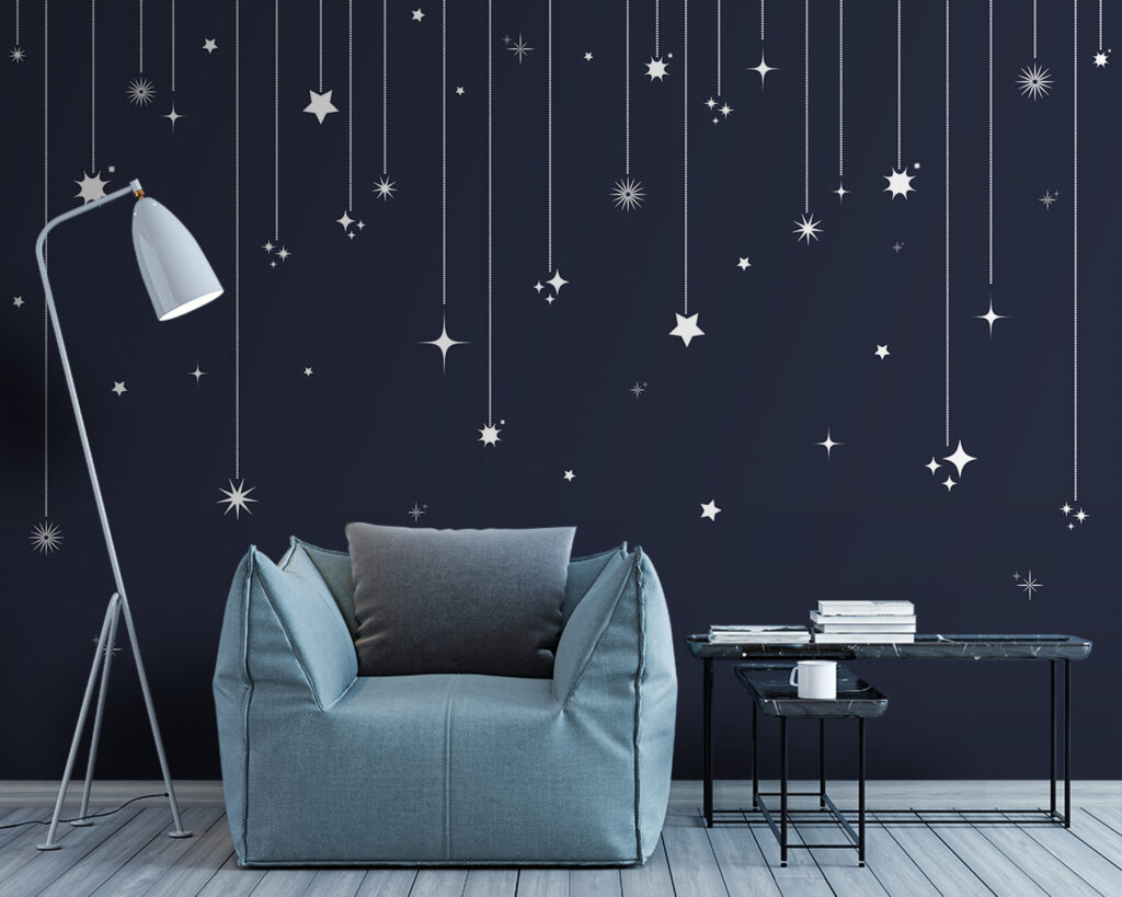 Stars and snowflakes from lines