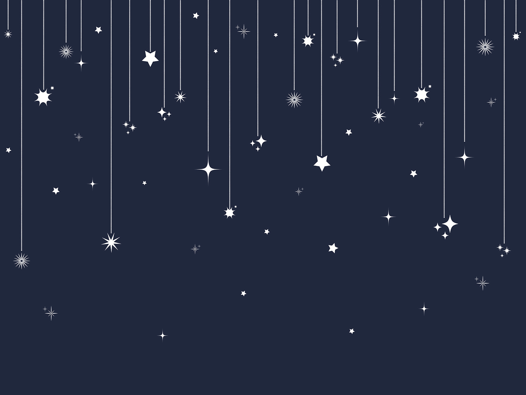 Stars and snowflakes from lines