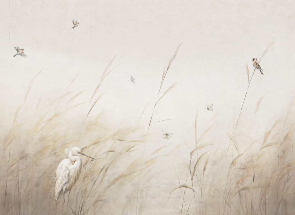 Een vogel in een grasveld Een vogel in een grasveld