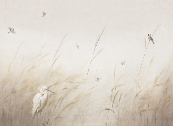 Een vogel in een grasveld Een vogel in een grasveld