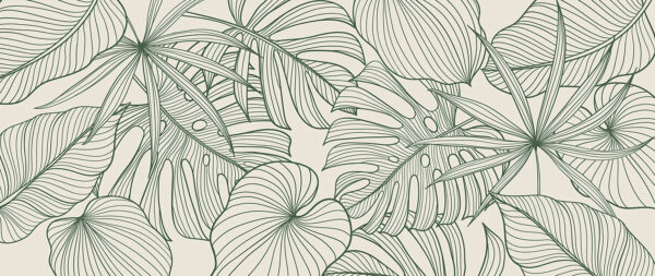 Elegant ontwerp met groen bladerpatroon. Elegant ontwerp met groen bladerpatroon.