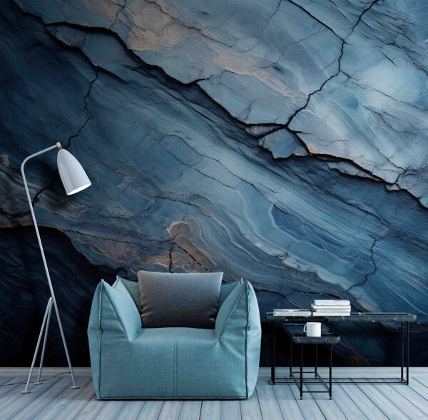 Abstracte blauwe rotsformaties en texturen. Abstracte blauwe rotsformaties en texturen.