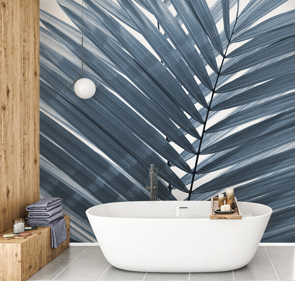 Elegant leaves in soft monochrome tones