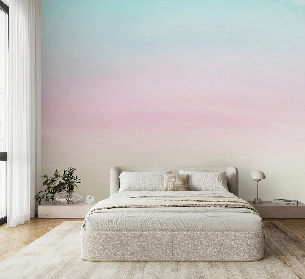 Soft, pastel hues of calm serenity