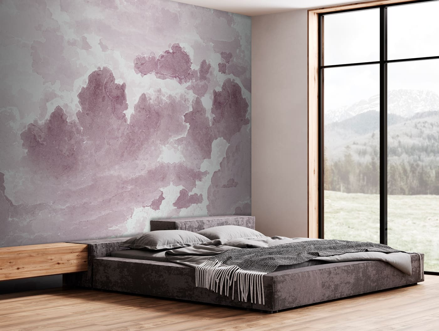 Soft clouds in gentle hues