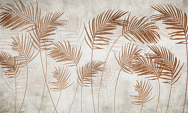 A group of brown leaves