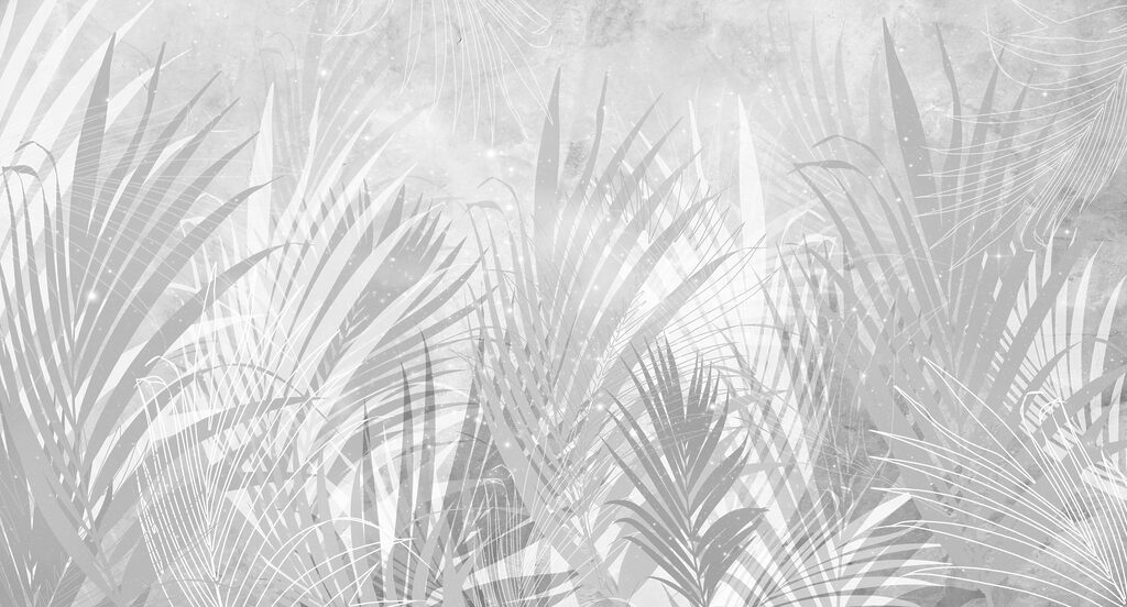 Een grijze en witte achtergrond met planten Een grijze en witte achtergrond met planten