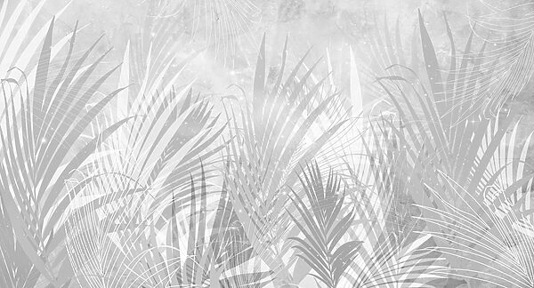Een grijze en witte achtergrond met planten Een grijze en witte achtergrond met planten