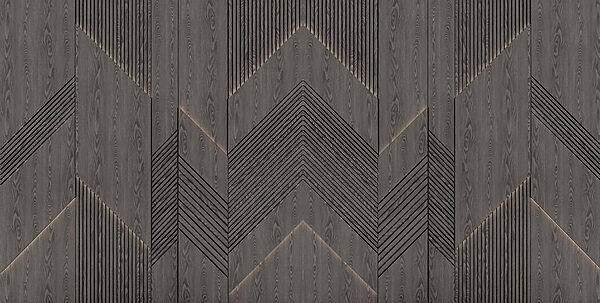 Geometrische patronen in donker hout. Geometrische patronen in donker hout.