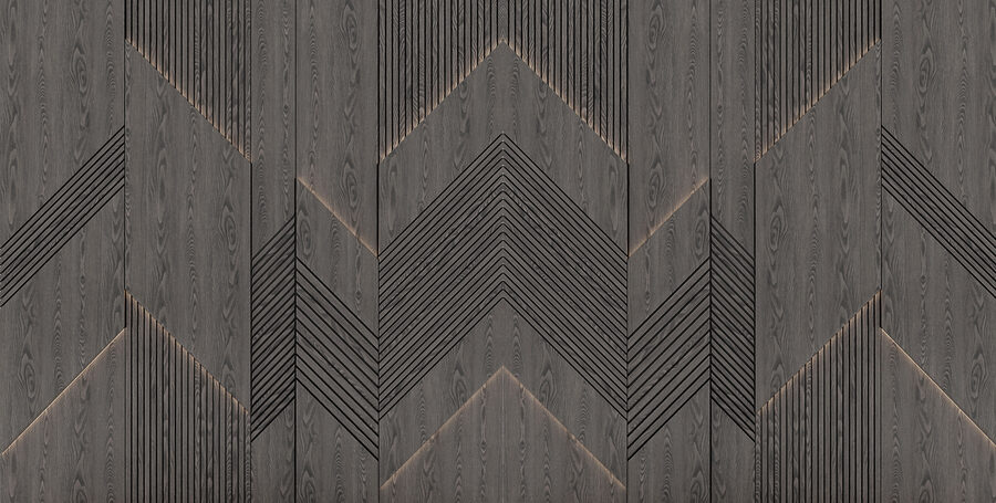 Geometrische patronen in donker hout. Geometrische patronen in donker hout.