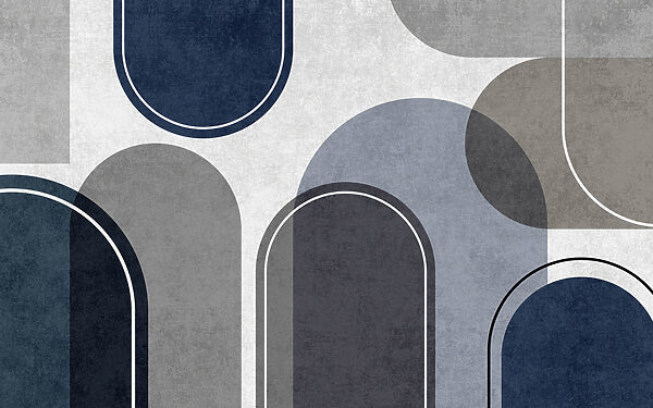 Moderne abstracte vormen in gedempte tinten. Moderne abstracte vormen in gedempte tinten.