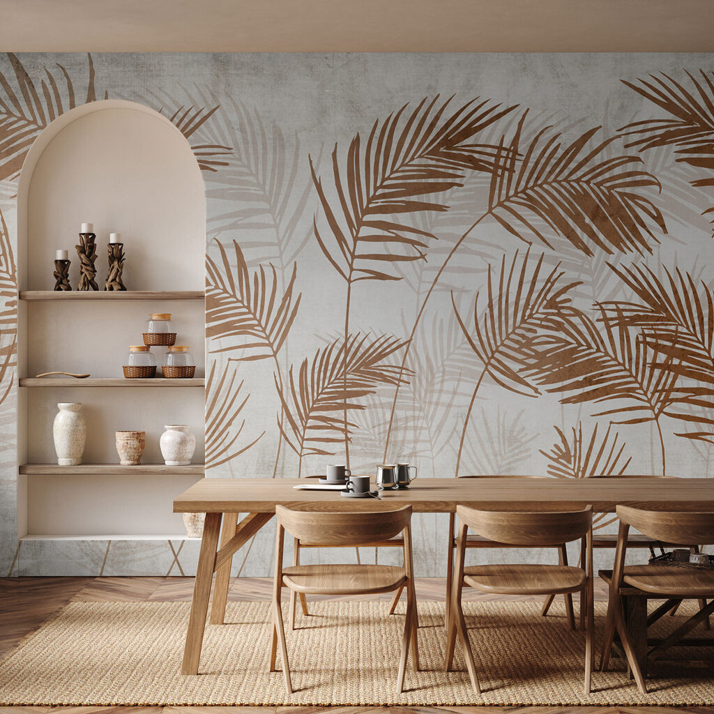 A group of brown leaves